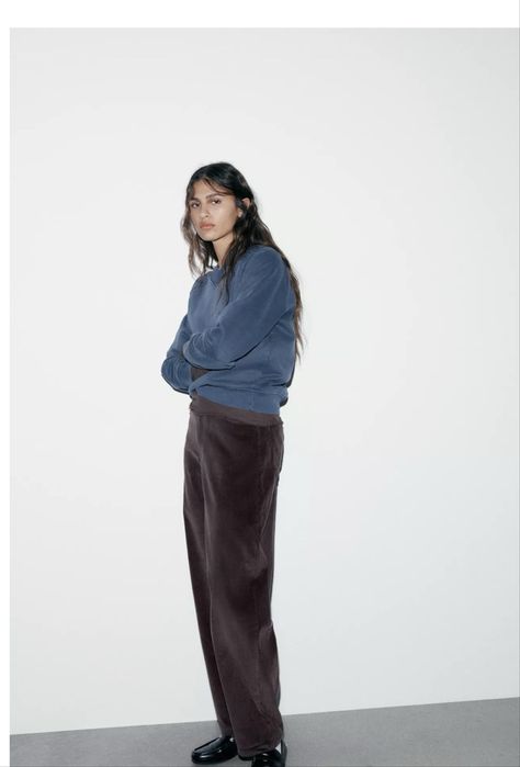 Вельветові брюки джинси баггі zara зара