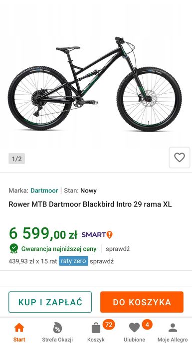 Nowy Rower DARTMOOR Blackbird Intro 29" full ns dh fr enduro xc