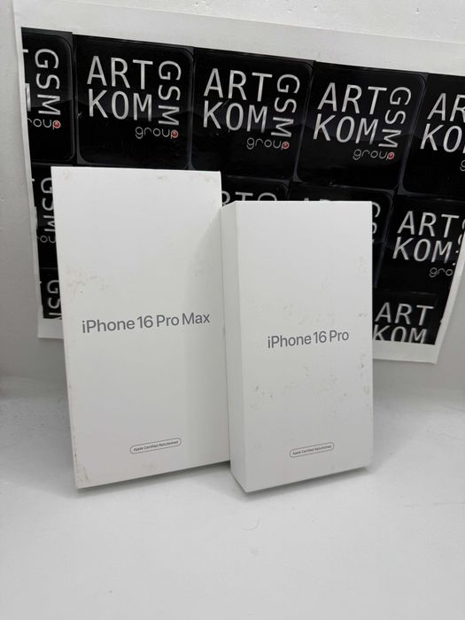 NAJTANIEJ od ARTKOM NOWY iPhone 16 Pro Max 256GB 4370zł OKazja!