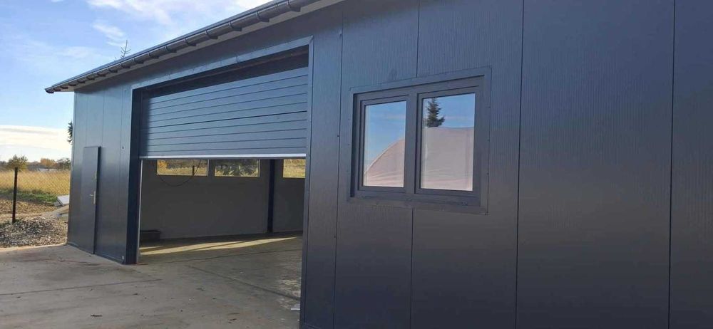 Garaże/Pawilony z płyty warstwowej PIR/ocieplane