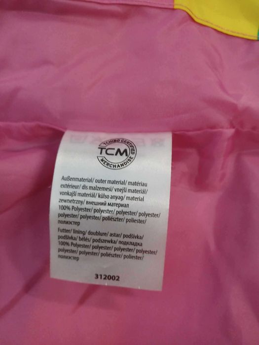 Kurteczka nieprzemakalna kolorowa dla dziewczynki TCM  r. 98/104