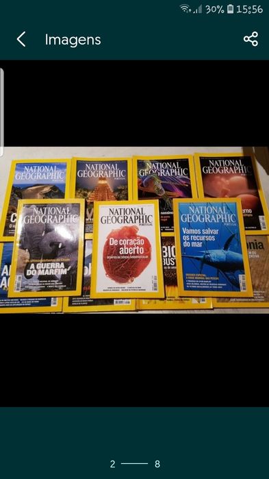 Revistas Nacional Geográphic e da Blitz