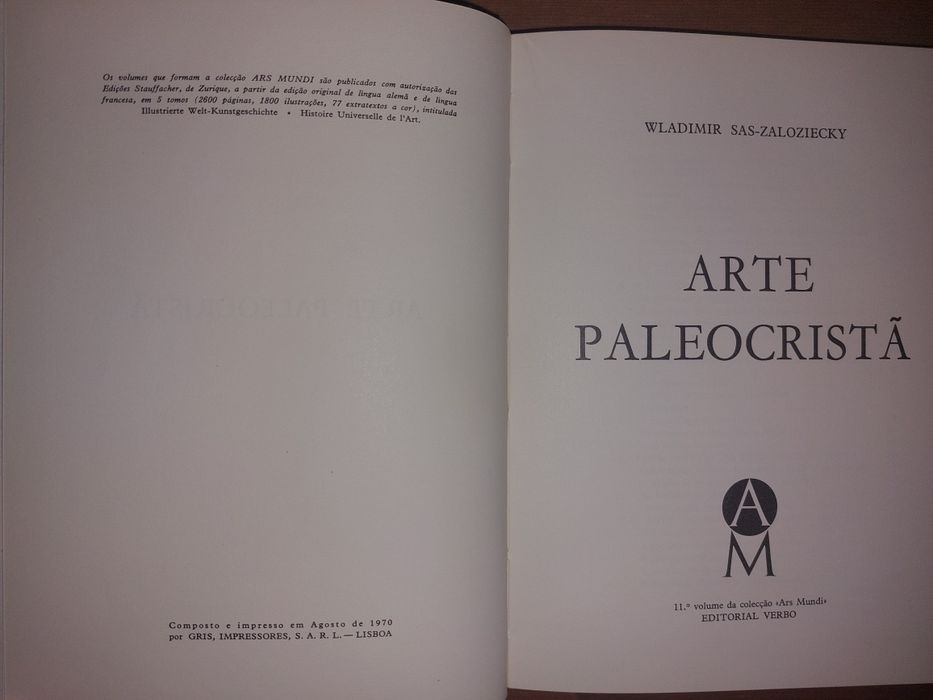 Coleção ARS MUNDI - Arte (Vários 8U - Optimo Estado)