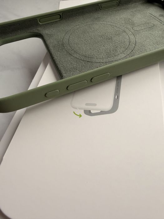 Iphone 17 Pro Max Oryginalny Apple sillicone case Light Moss zielony