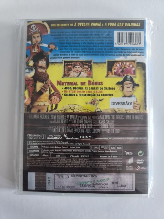DVD Os Piratas Uma Louca Aventura