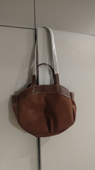 Torebka damska shopper vintage – brązowa