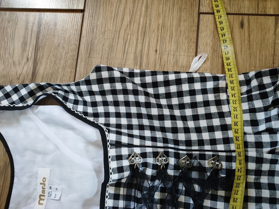 Sukienka bawarska 36 S dirndl Oktoberfest folk alpejska ludowa