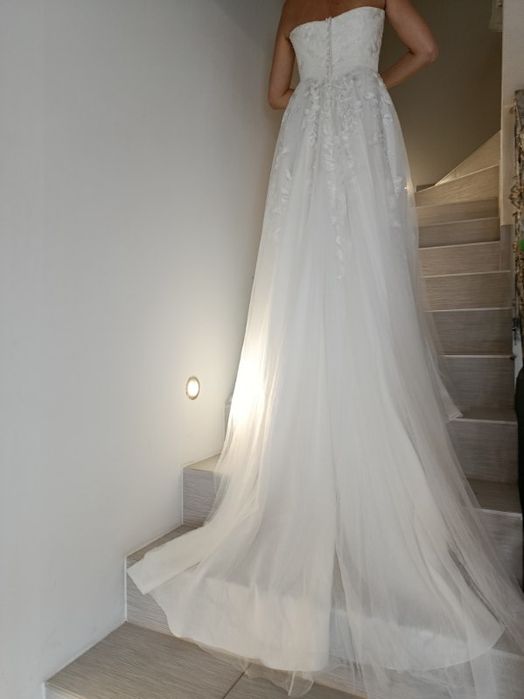 Sukienka ślubna z welonem damska L