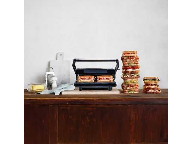 Kontaktowy Grill Elektryczny Opiekacz Składany Toster Kanapek 750w