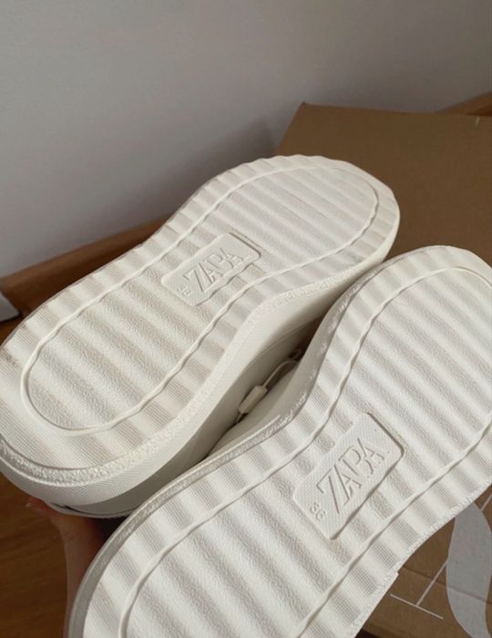 Buty sneakersy białe Zara