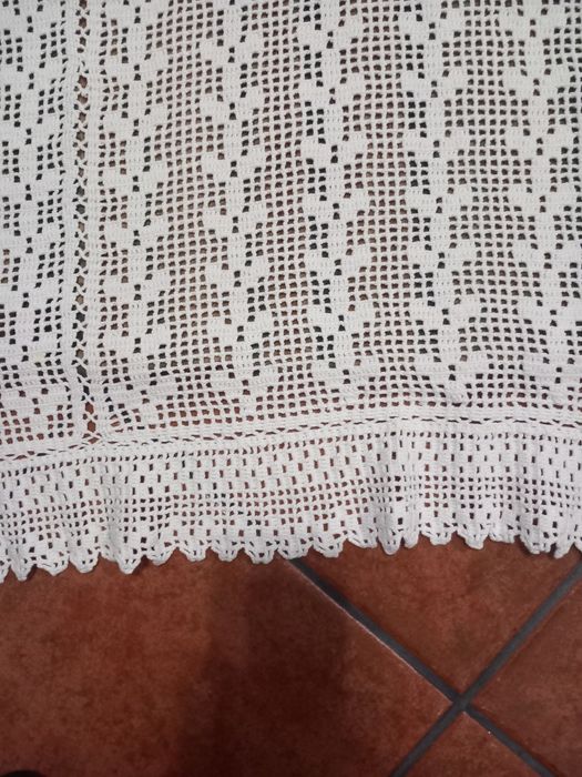 Coberta em crochet