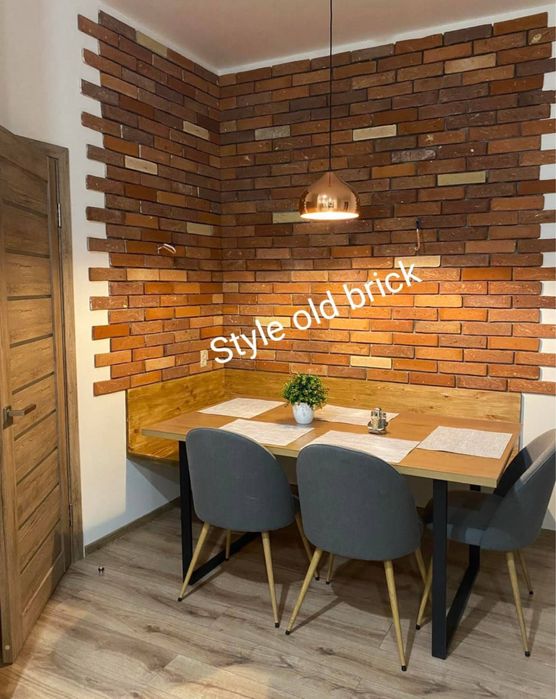 Плитка кирпич ручной формовки,микс