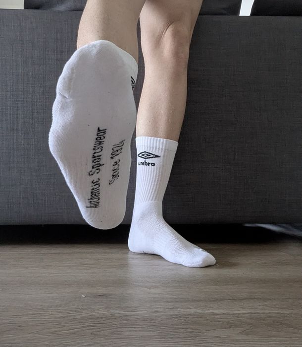 Meias umbro brancas homem