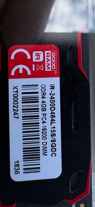 IRDM GOOD RAM IR-2400D464L 15S/8GDC ODR4 2x4GB PC4-19200 DIMM