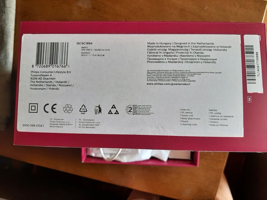 IPL epilator Philips Lumea Advanced SC 1994/00