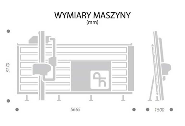 Piła panelowa panelówka wertykalna pionowa podcinak 4200x2200mm 5KM