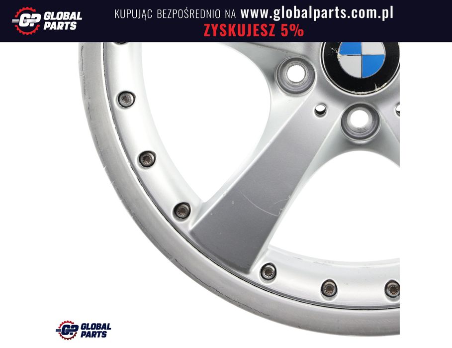 BMW E81 E87 Felga Srebrna Przód 18" 7.5J ET:47 Styling 179