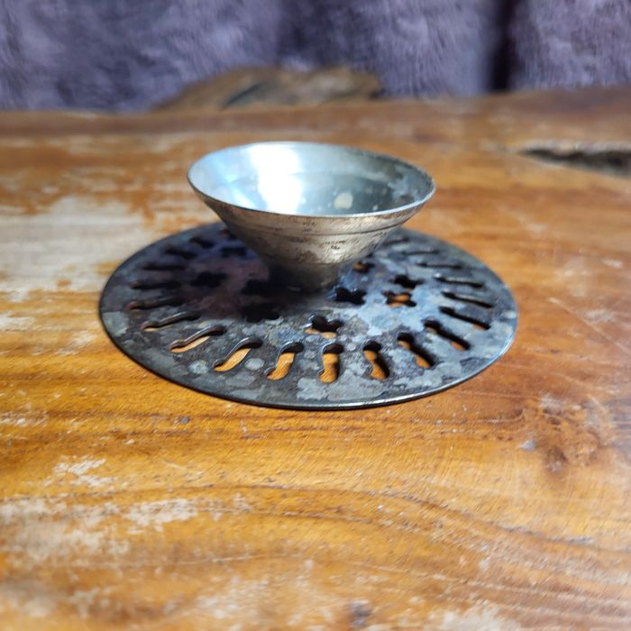 Świecznik metalowy