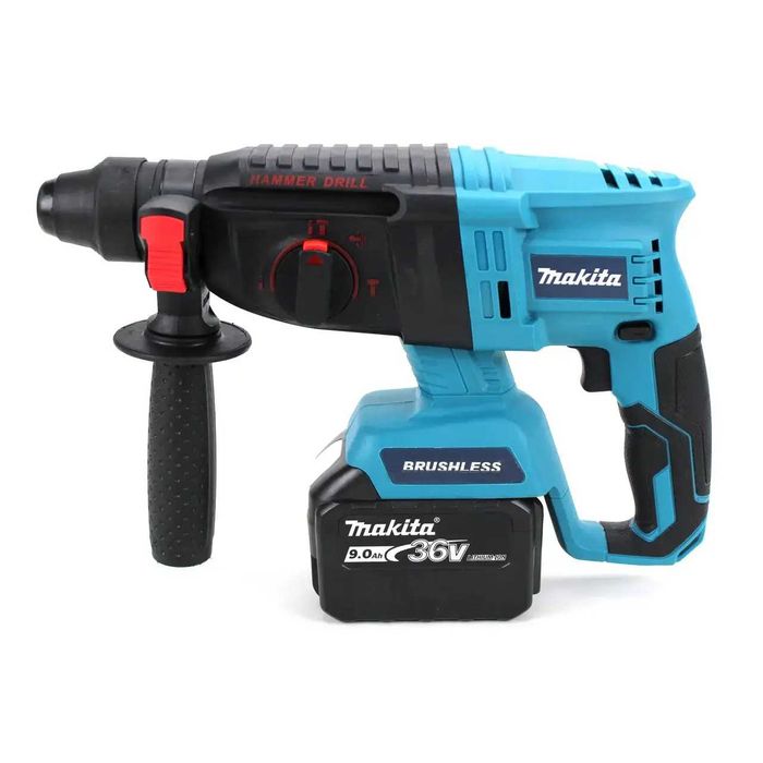 Акумуляторний набір інструментів 3в1 Makita 48V: перфоратор, шурупокрут, болгарка + 2 АКБ по 6.0Ah