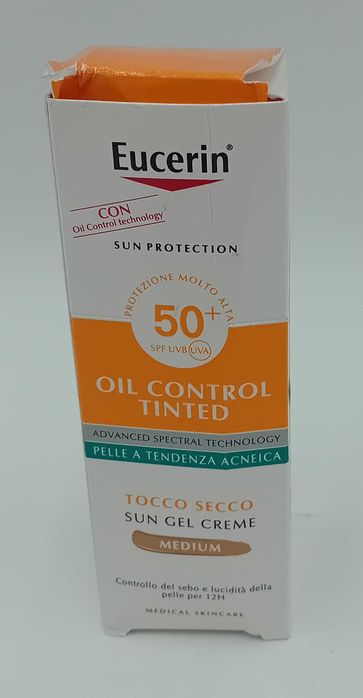 Eucerin Oil Control Tinted SPF 50+ koloryzujący żel-krem ochronny Medium 50ml