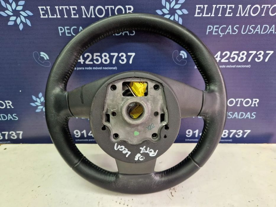 Volante usado pele com airbag SEAT LEON 1P multifunções ALTEA