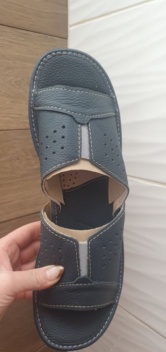 3x kapcie laczki pantofle skóra naturalna skórzane góralskie 41