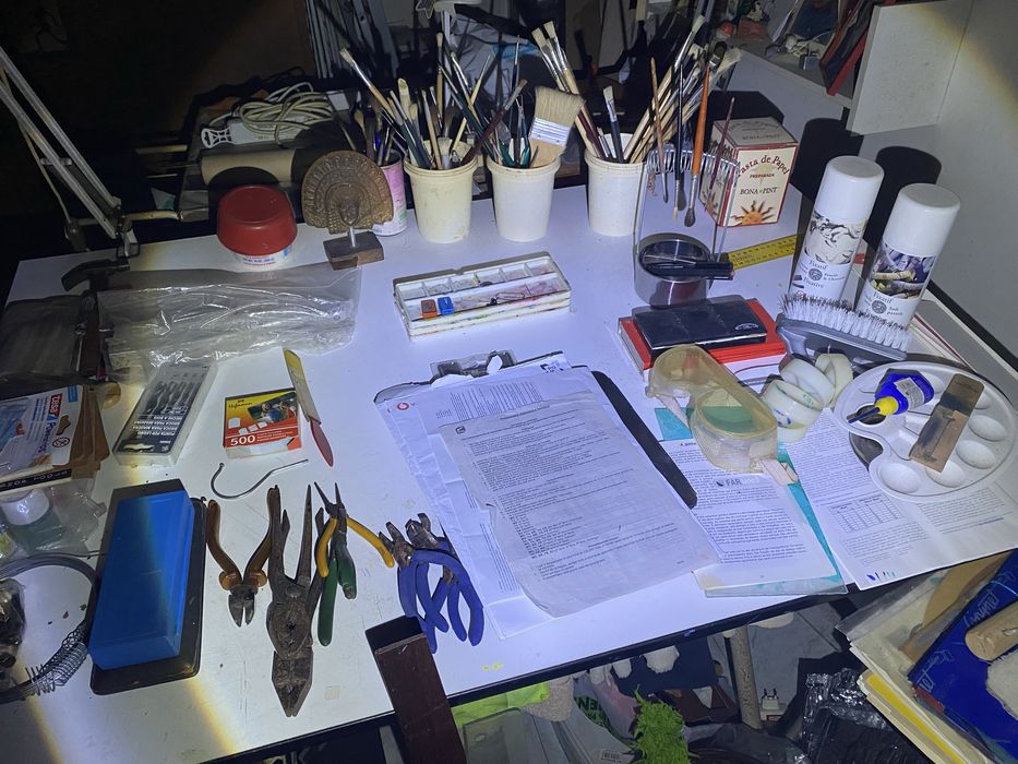 Estirador metálico – desenho técnico / artes / atelier