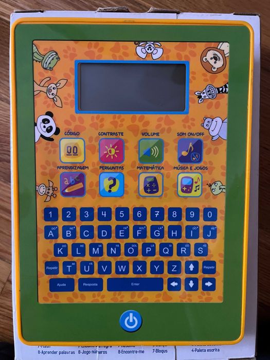 Tablet criança, aprendizagem