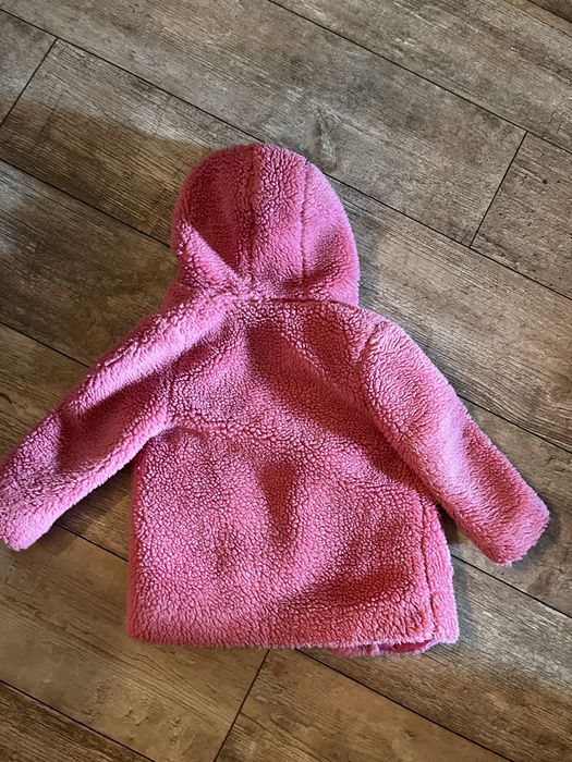 Płaszczyk futerko rozm 98cm, wiosna, stan bardzo dobry, rozowy