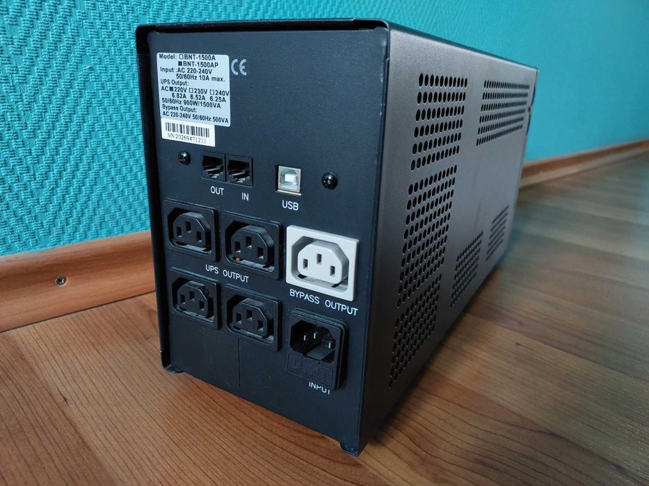 Безперебійник Powercom BNT-1500AP, UPS, ДБЖ, УПС, ИБП