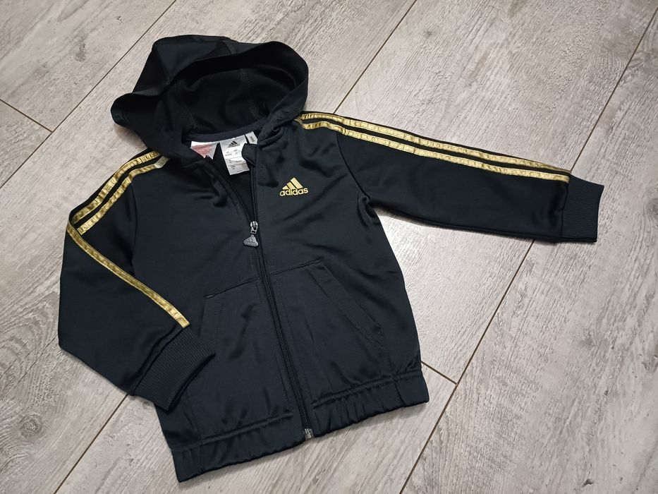 Bluza rozpinana z kapturem dla chłopca dziewczynki 92 adidas