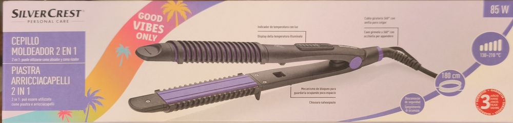 NOVO Modelador Alisador de cabelo 2 em 1