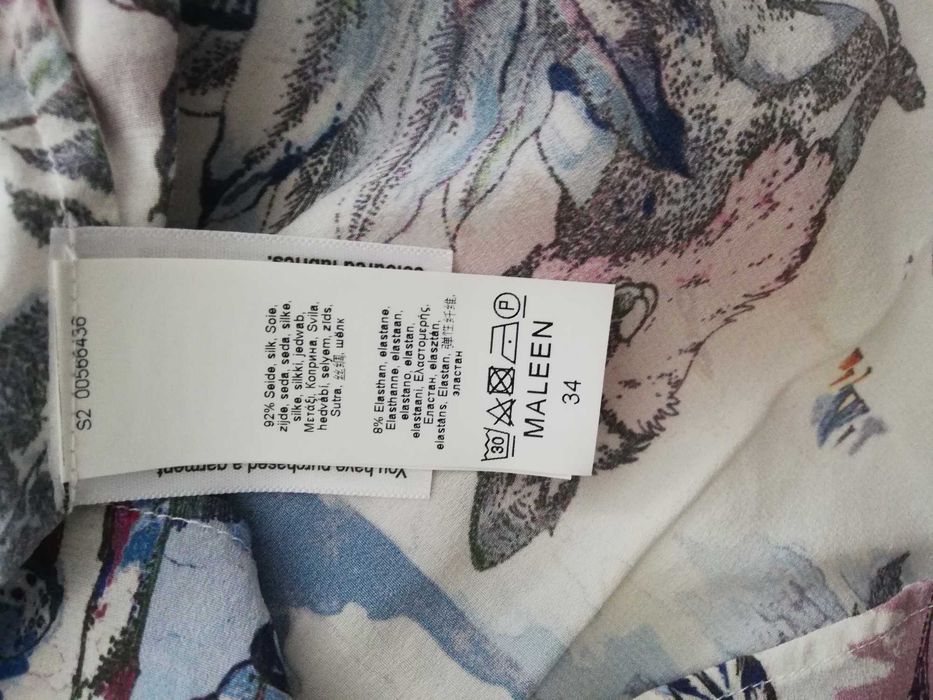 bluzka van laack jedwab xs s bluzka van laack 34 36 xs s silk