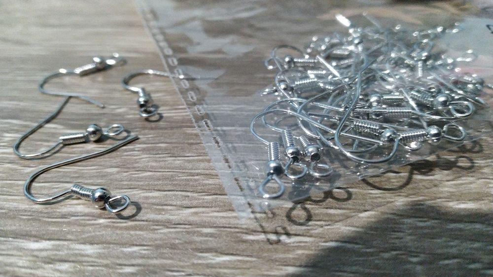 Nowe Elementy do tworzenia kolczykow, zawieszki do uszu 10 par