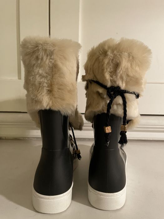 Botas de borracha com pelo nr 39