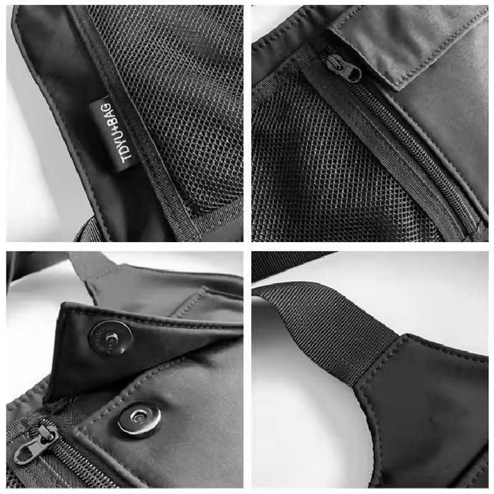 Bolsa tática de peito unissexo para motociclistas