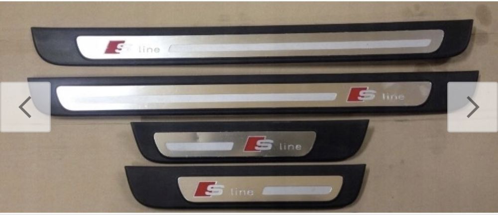 Listwy Nakladki Progowe S-LINE AUDI A4 B8 KOMPLET