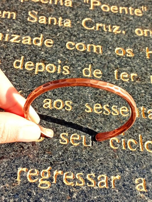 Pulseira de Cobre Verdadeiro. Pulseira Ajustável. Várias Medidas