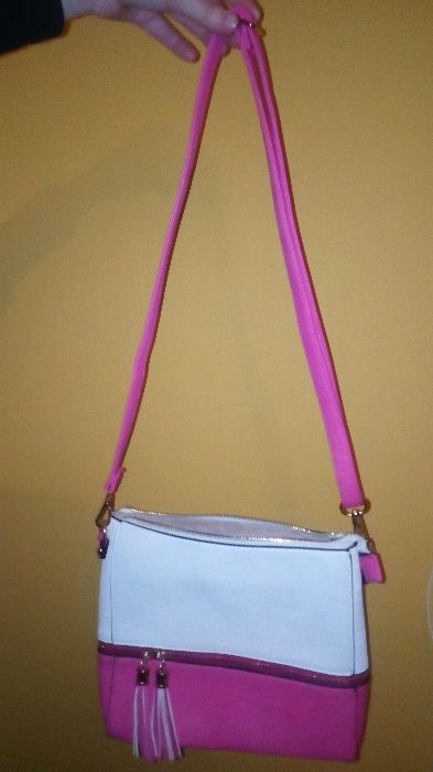 Torebka 2w1 na długim pasku lub kopertówka