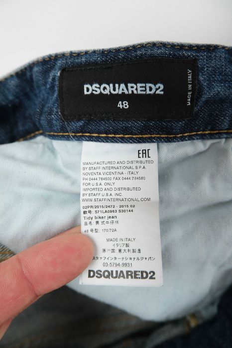 Dsquared2 tidy biker jean męskie jeansy  r 48