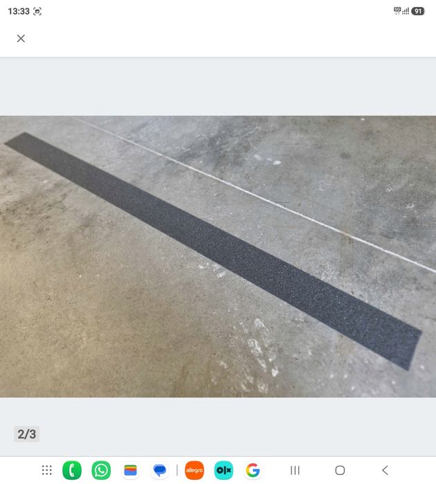 Taśma antypoślizgowa szara 50 mm x 18 m – nowa