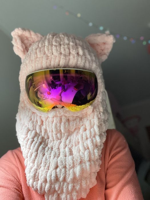 Тепла прикольна, балаклава на шолом