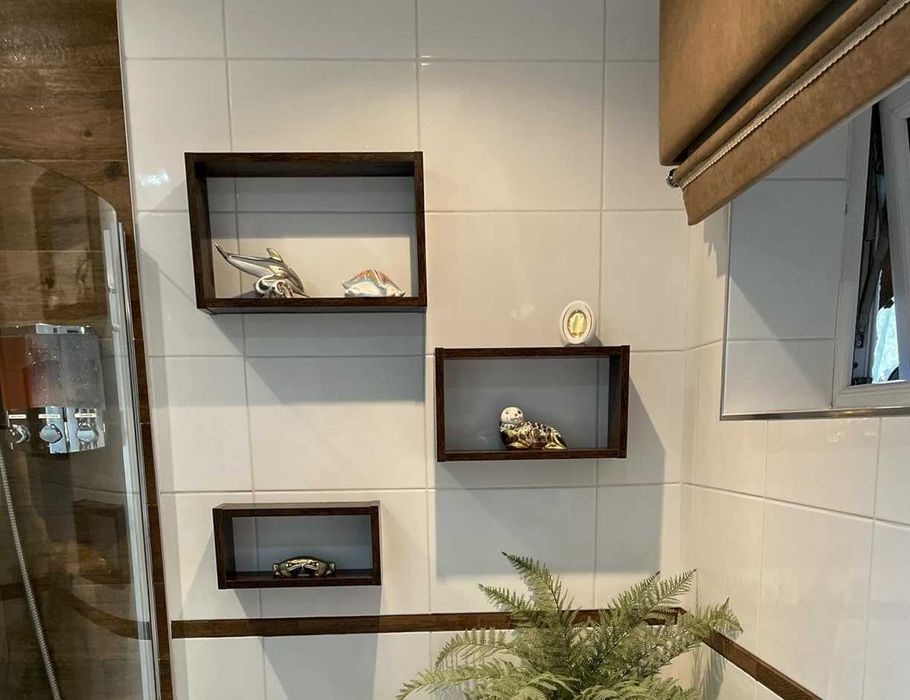 Kwietnik 3 sztuki prostokątne ścienne półki loft