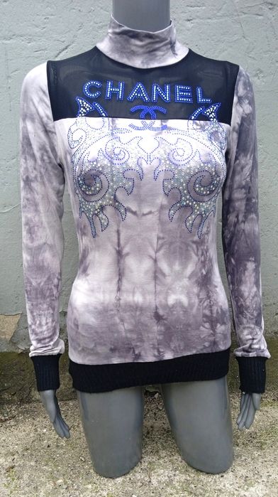 Chanel,bluzka z cyrkoniami S/M