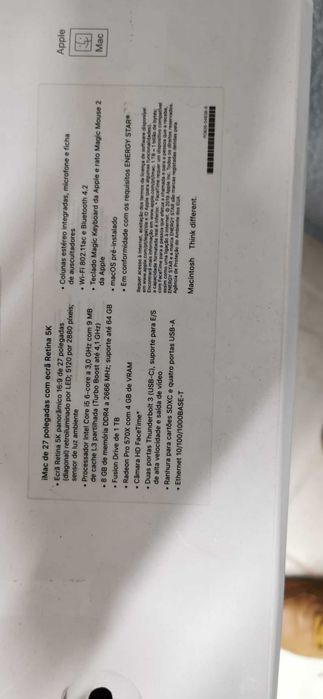 OPORTUNIDADE - iMac 27" 5K (2019) | 32GB RAM | Caixa Original | Estado Impecável