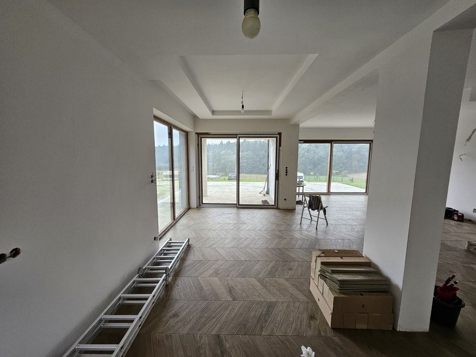 gres chevron granded miele mat 11x54 marazzi poland