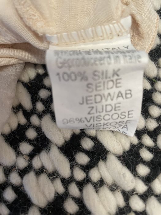 Top bluzka Carla Conti S 100% jedwab silk