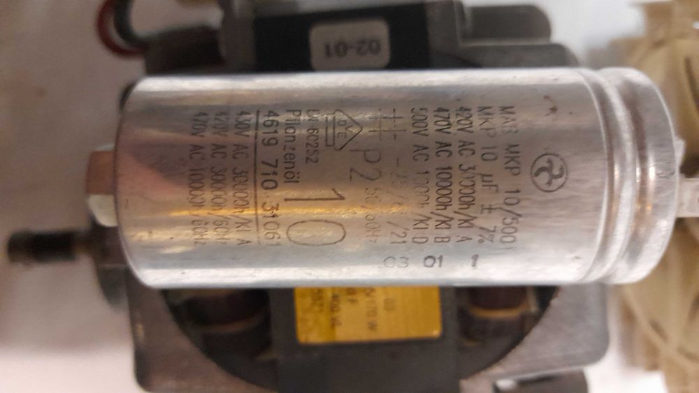 Silnik od automatycznej suszarki do ubrań, Simens Siwatherm 6000.