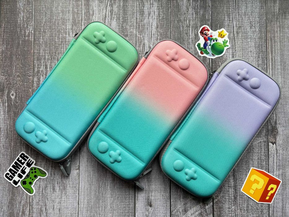 Чохол / Чехол, Кейс для Nintendo Switch OLED Градиент + Скло Свич ОЛЕД