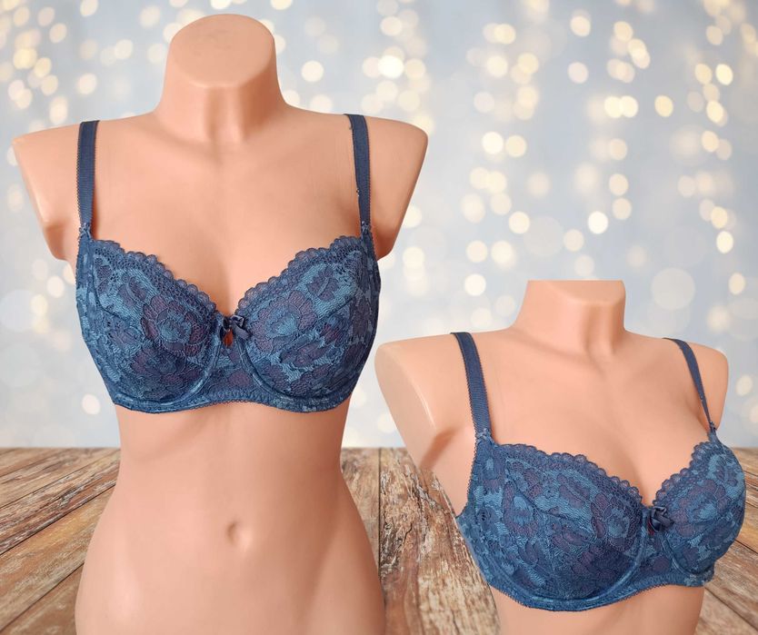 Stanik biustonosz 80C koronka